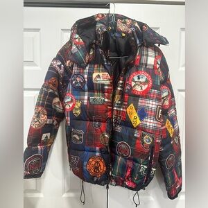 Ralph Lauren Multicolor Plaid Men Puffer Jacket